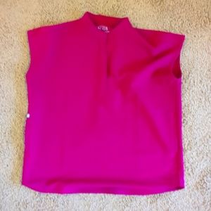 Figs Women Rafaela Oversized Scrub Top Dark Magenta Collection XS